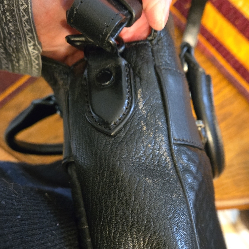 Authentic Rag & Bone Black Vintage Leather Women's Handbag - Picture 6 of 7